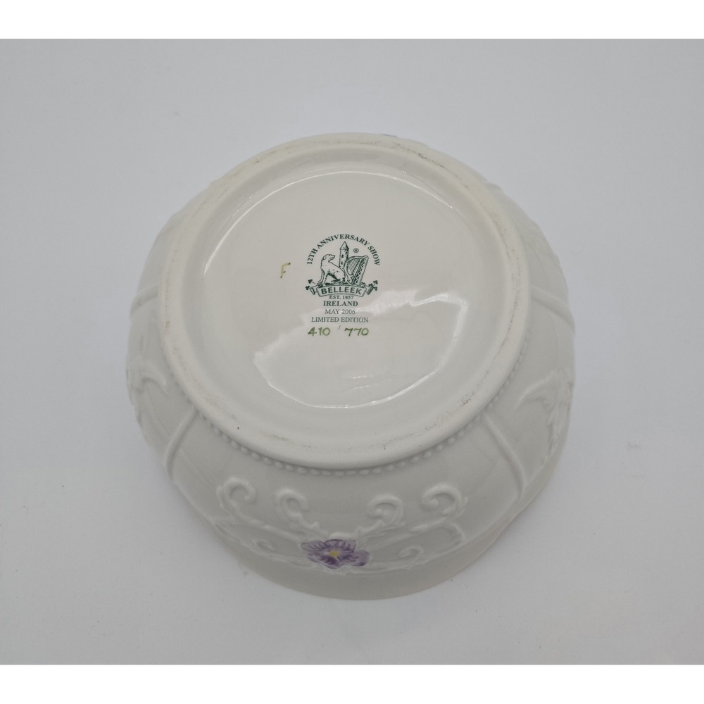 Belleek Ireland 12th Anniversary Show 2006 Limited Ed Serving BOWL No. 410/770 - Picture 5 of 8